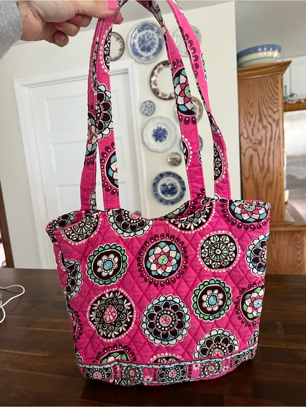 Vera Bradley Cupcakes Pink Tote/Shoulder Bag